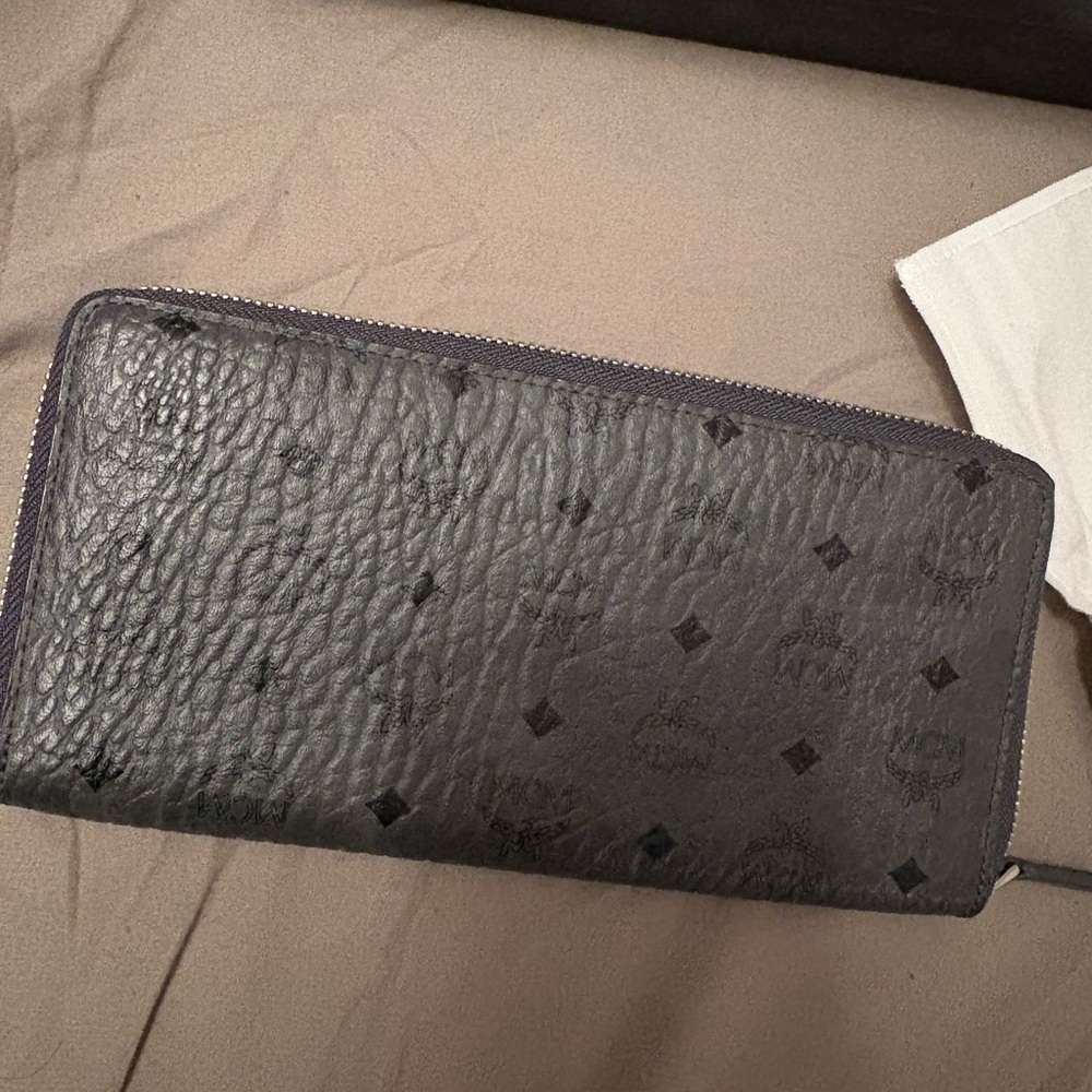 MCM Black Leather Wallet